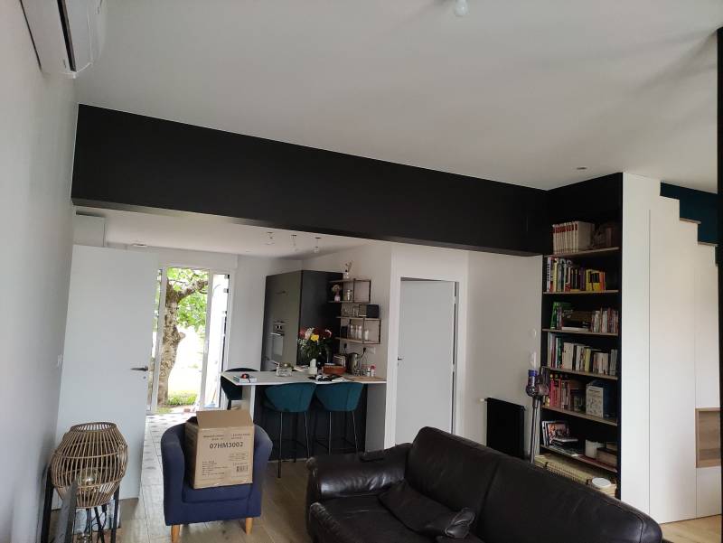 Rénovation de placo, peinture et décoration avec tasso bois sur murs – Toulouse, Balma, Colomiers, Tournefeuille, Blagnac, L’Isle Jourdain